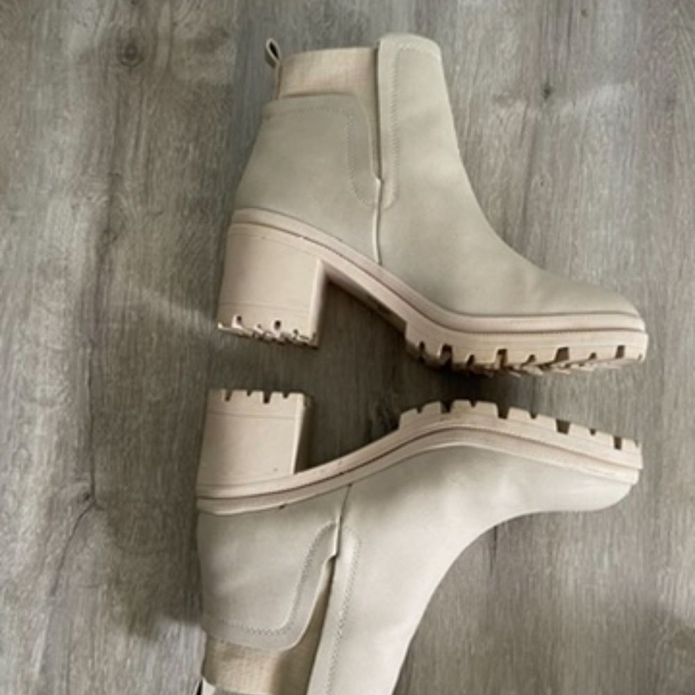Jellypop - Women's Cream Ankle Boots - Size 8 - Picture 2 of 5